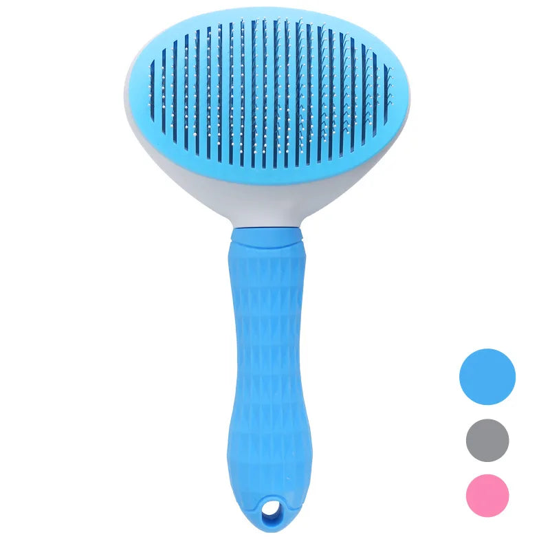 Self-Cleaning Pet Grooming Brush for Dogs & Cats