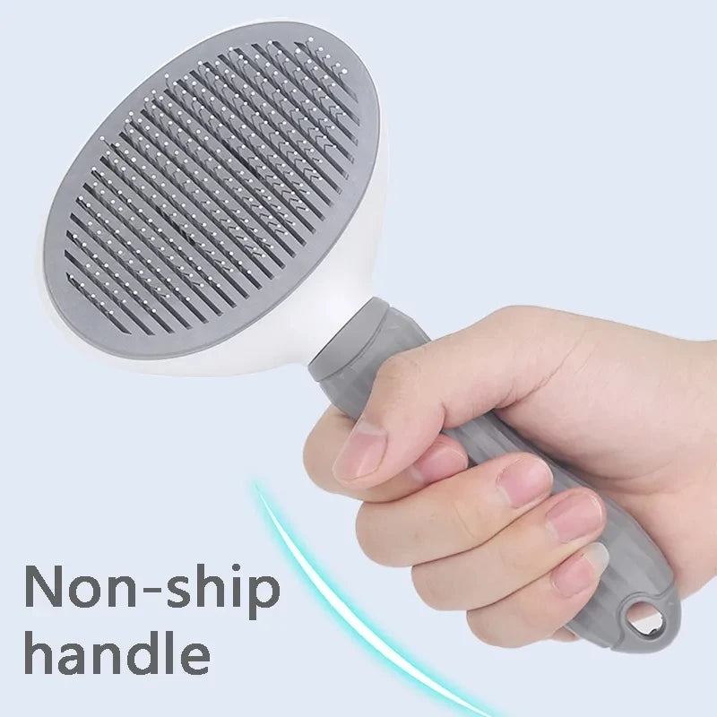 Self-Cleaning Pet Grooming Brush for Dogs & Cats