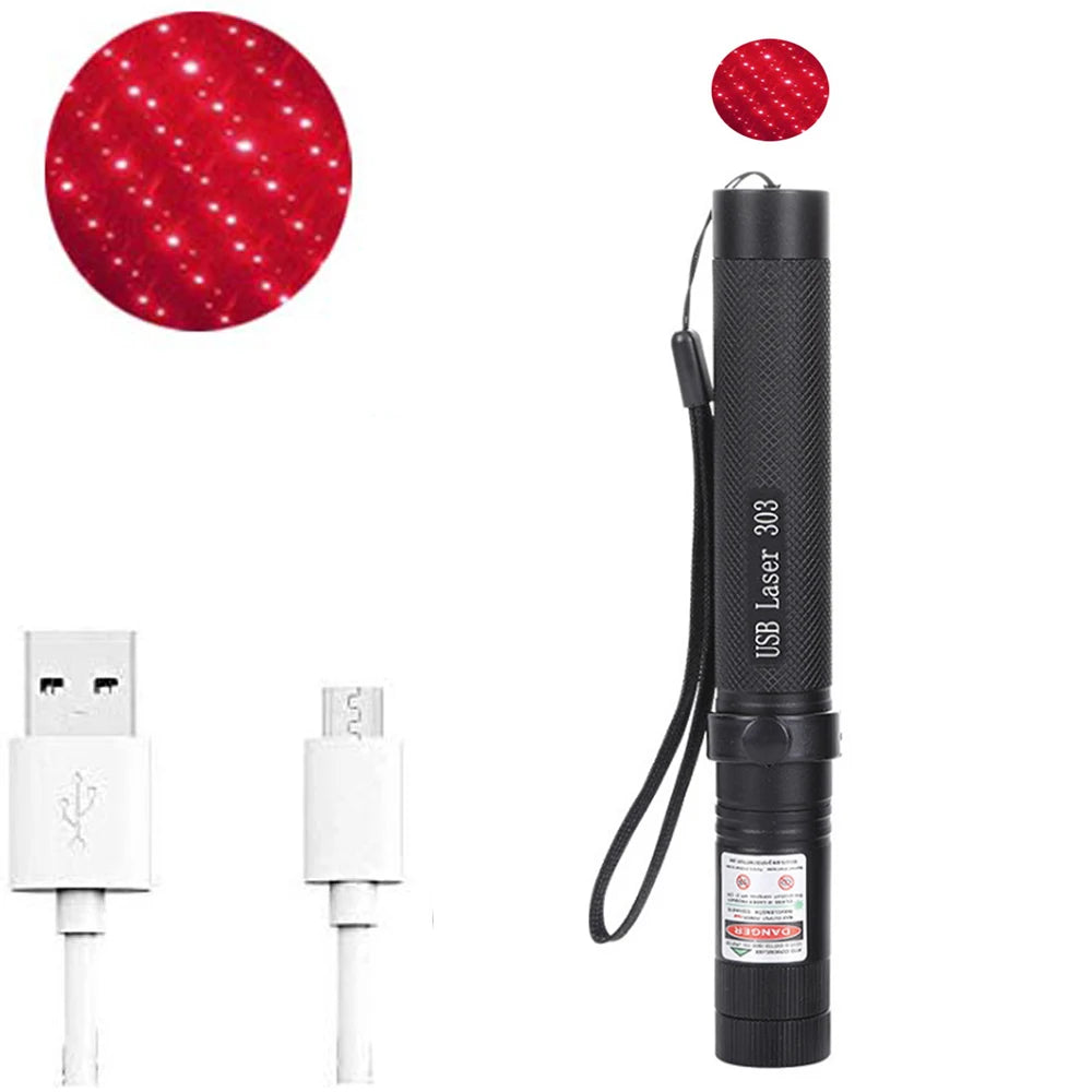 2-in-1 Cat Laser Pointer Keychain with LED Flashlight – USB Rechargable