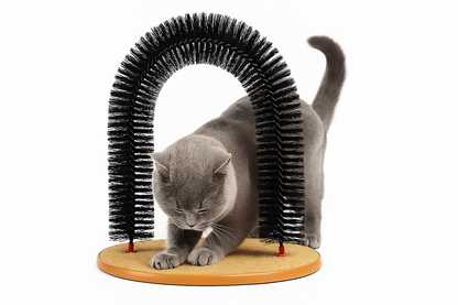 Cat Self-Grooming Massage Tunnel - Shedding Brush & Toy for Cats