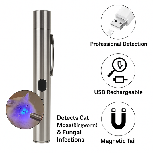365nm UV Wood Lamp for Pets – Fungus Detection Flashlight