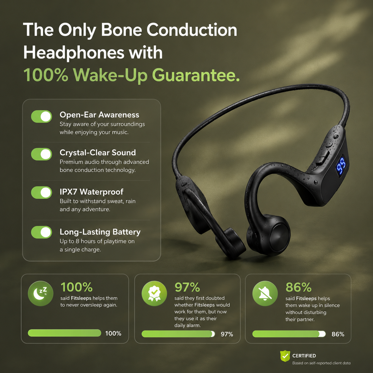 Bone Conduction Earphones - Bluetooth