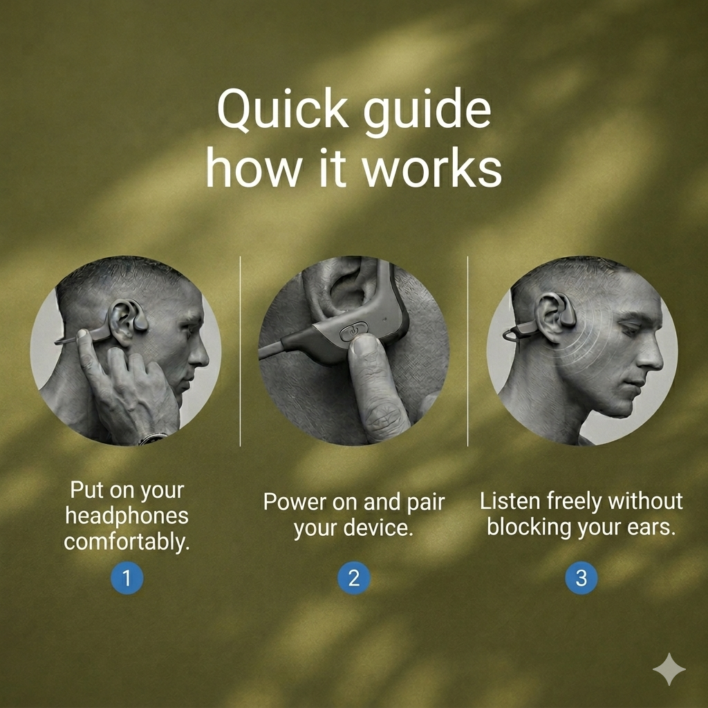 Bone Conduction Earphones - Bluetooth