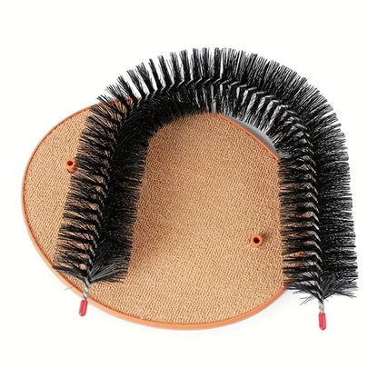 Cat Self-Grooming Massage Tunnel - Shedding Brush & Toy for Cats