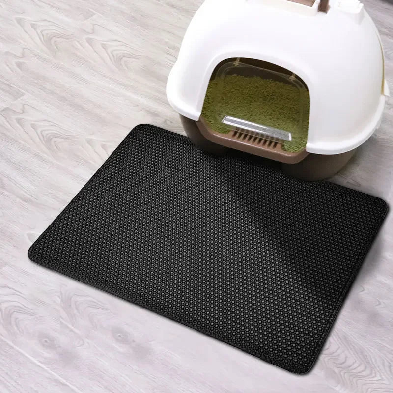 Cat Litter Mat – Waterproof, Double Layer Design, Litter Trapping Pad for Litter Boxes