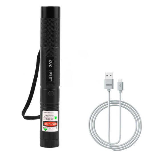 2-in-1 Cat Laser Pointer Keychain with LED Flashlight – USB Rechargable